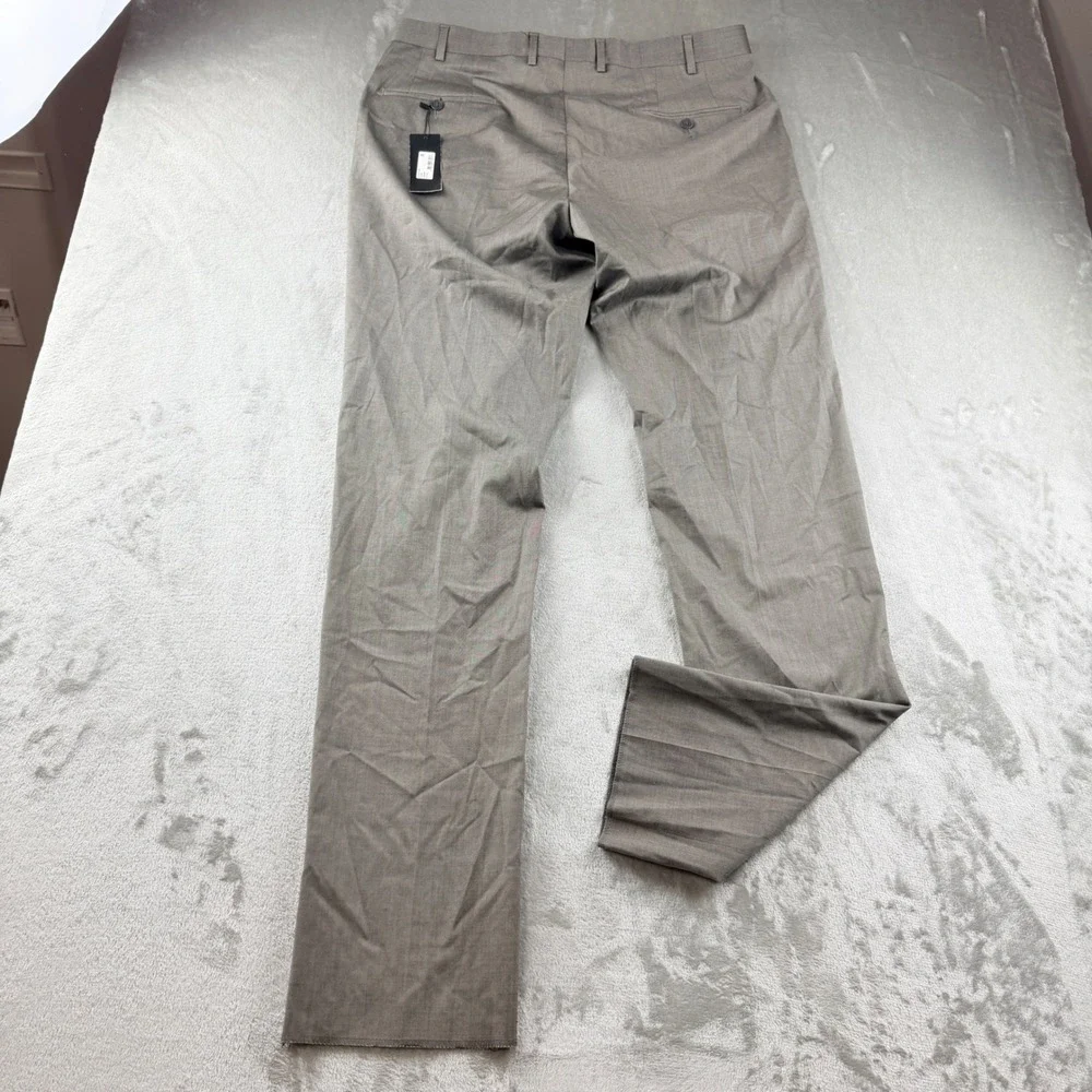 Bloomingdale's Men's 36R Taupe‎ Wool Blend Dress Pants BLS22010PW